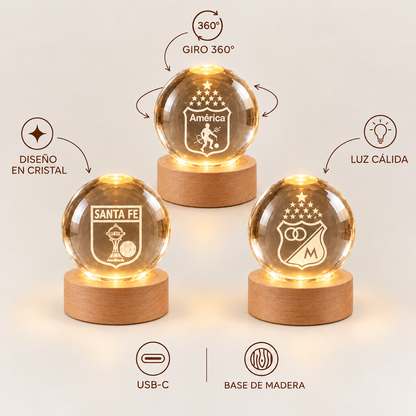 Esferas giratorias de fútbol LED