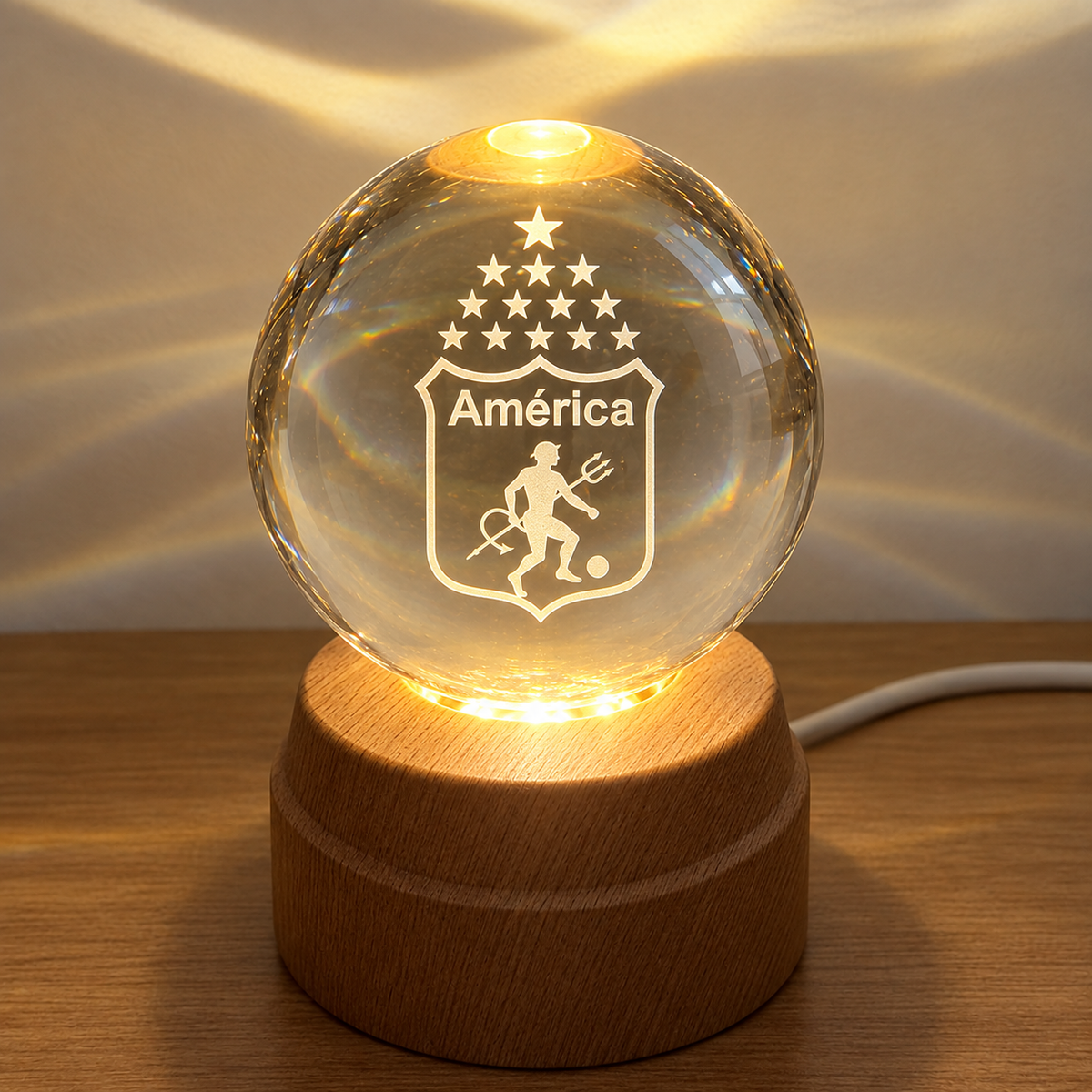 Esferas giratorias de fútbol LED