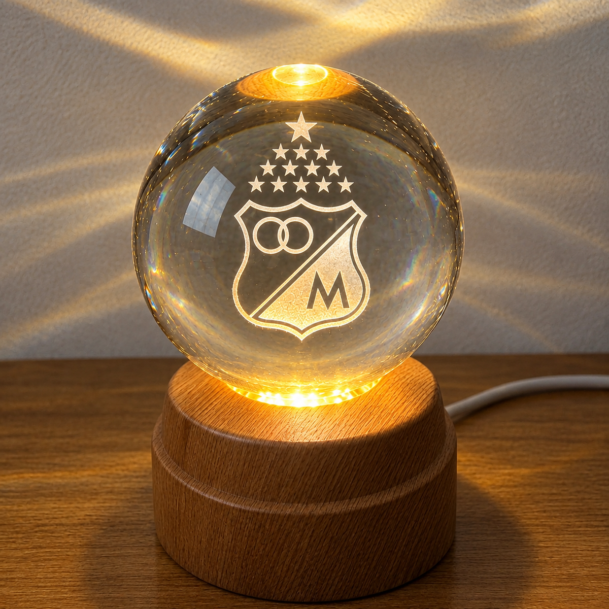 Esferas giratorias de fútbol LED